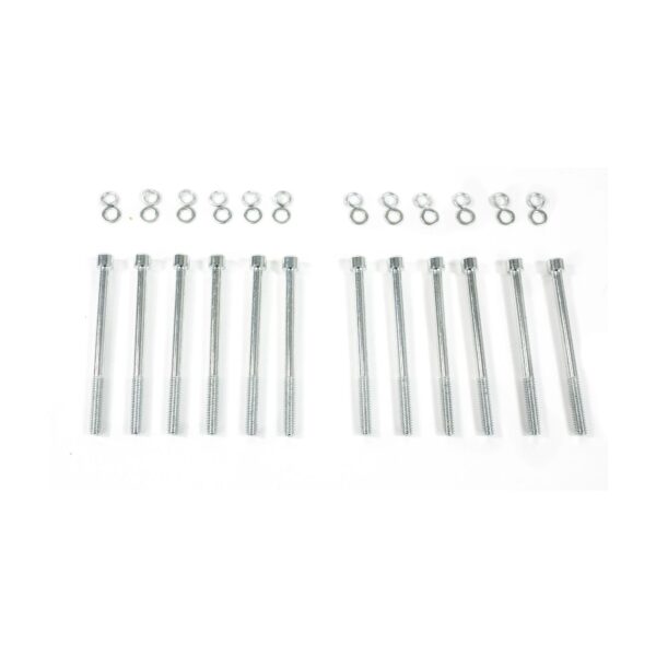 TSP Valve Covers; Fab. Alum.; Long Bolt with Holes BBF; Clear Anodized