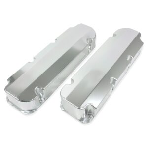 TSP Valve Covers; Fab. Alum.; Short Bolt wthout Holes BBF; Clear Anodized