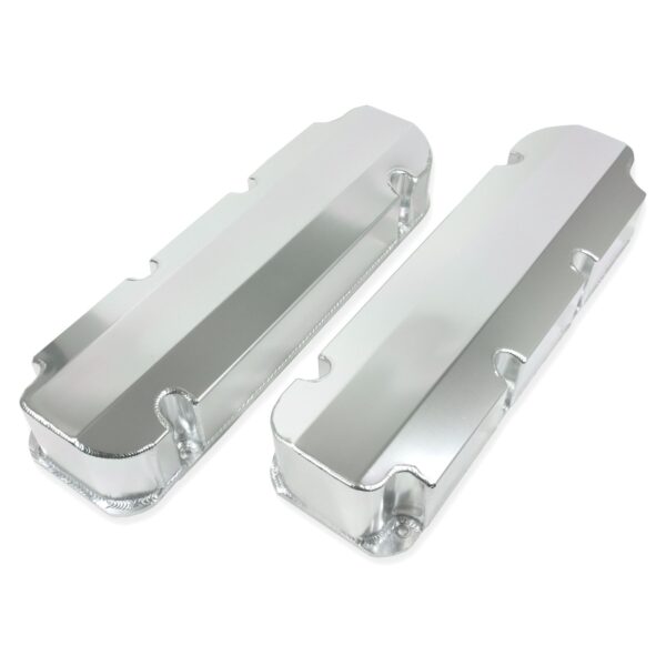 TSP Valve Covers; Fab. Alum.; Short Bolt wthout Holes BBF; Clear Anodized