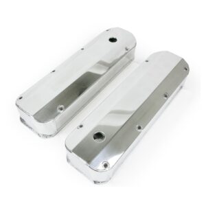 TSP Valve Covers; Fab. Alum.; Long Bolt with Holes BBF; Polished