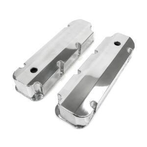 TSP Valve Covers; Fab. Alum.; Short Bolt with Holes BBF; Polished