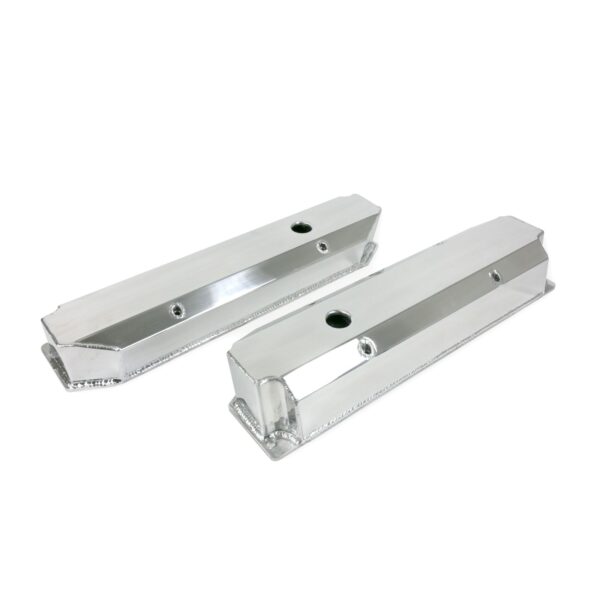 TSP Valve Covers; Fab. Alum.; Long Bolt with Holes Chrysler BB; Polished