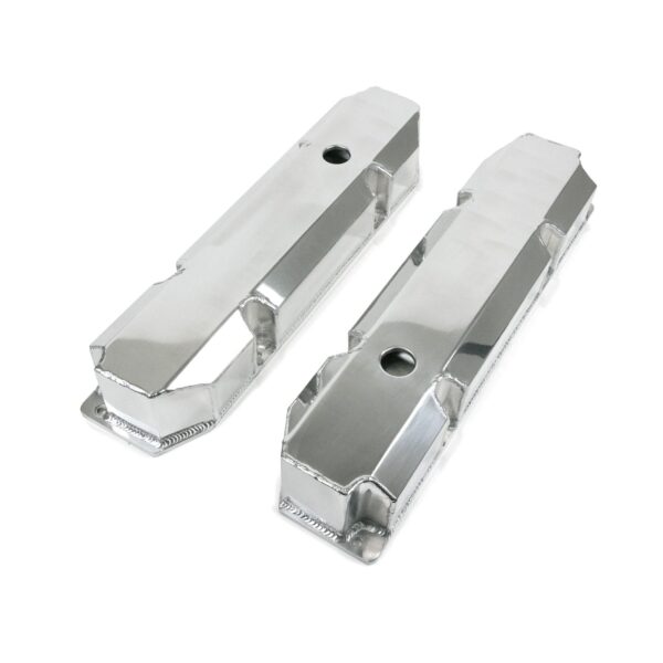 TSP Valve Covers; Fab. Alum.; Short Bolt with Holes Chrysler BB; Polished