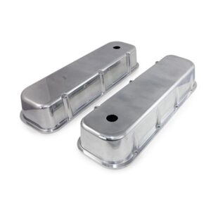 TSP Valve Covers; Cast Alum.; Smooth; Short Bolt with Holes; BBC; Polished