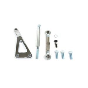 TSP Alternator 10SI Bracket; Aluminum SBC Long Water Pump; Chrome