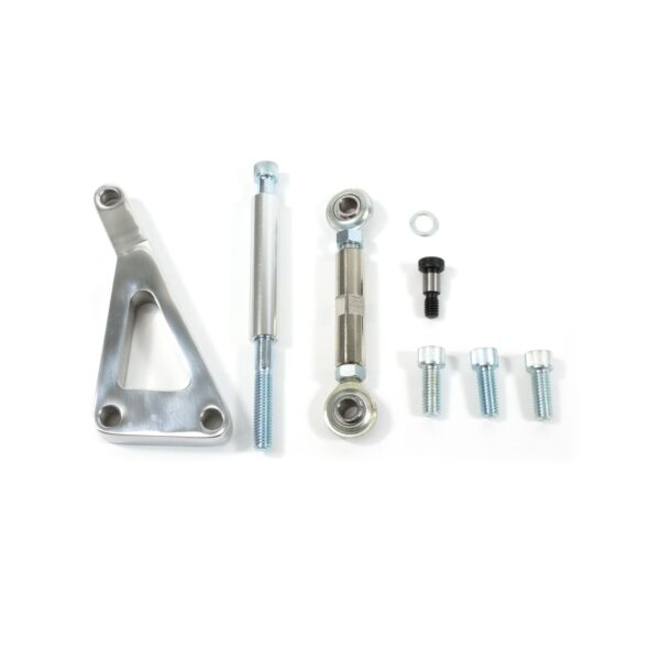 TSP Alternator 10SI Bracket; Aluminum SBC Long Water Pump; Polished