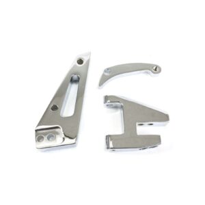 TSP Alternator 10SI Bracket; Aluminum SBC Short Water Pump; Chrome