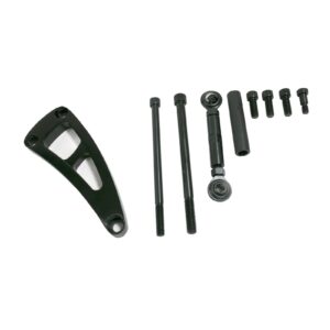 TSP Alternator 10SI Bracket; Aluminum BBC Long Water Pump; Black