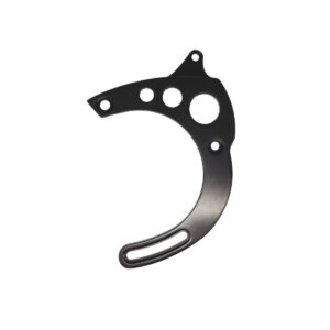 Alternator 1G Bracket; Aluminum BBF Mid-mount; Black