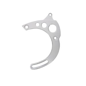 TSP Alternator 1G Bracket; Aluminum BBF Mid-mount; Chrome