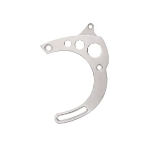 TSP Alternator 1G Bracket; Aluminum BBF Mid-mount; Polished