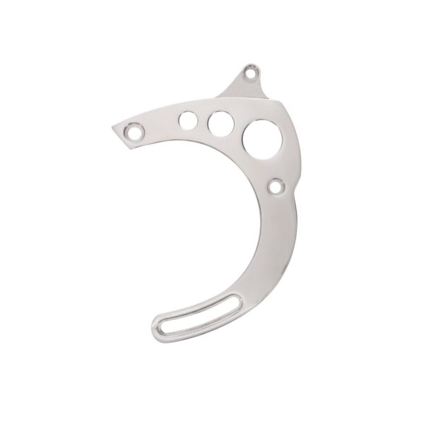 TSP Alternator 1G Bracket; Aluminum BBF Mid-mount; Polished