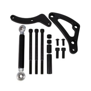Chrysler Small Block Alternator Bracket; Aluminum; Black