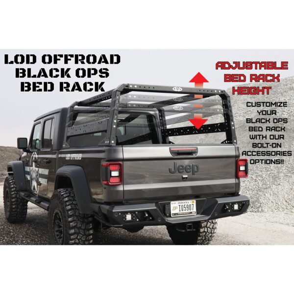 JT Black Ops Bed Rack