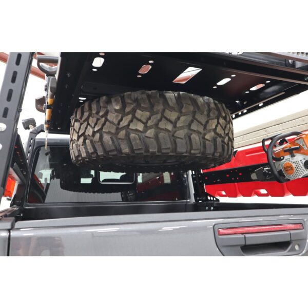 JT Black Ops Bed Rack Tire Carrier