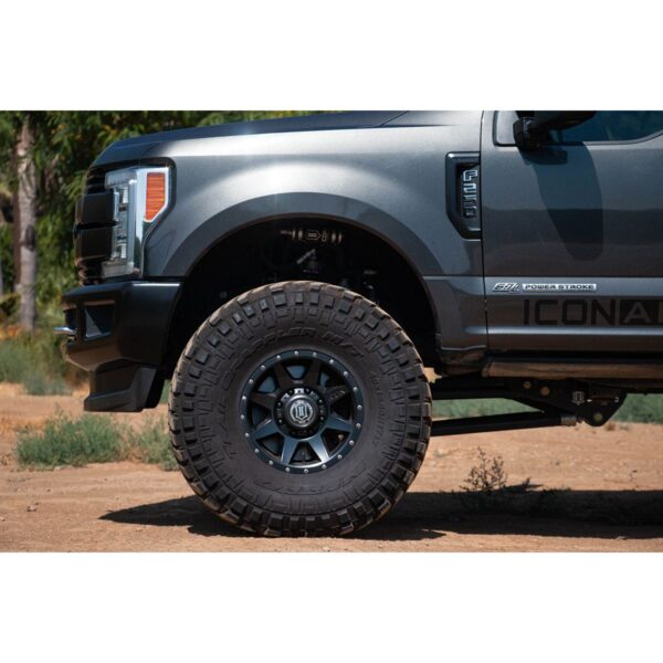 ICON ALLOYS REBOUND HD SATIN BLACK - 17 X 8.5 / 8 X 170 / 6MM / 5" BS