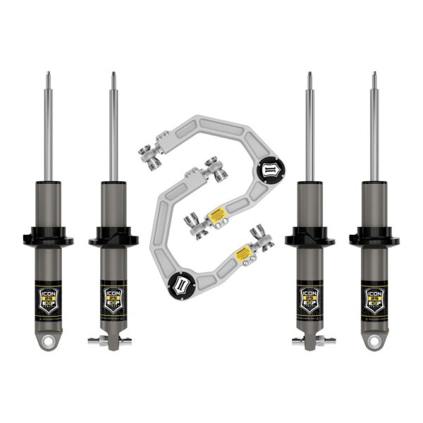 ICON 2021-2023 Ford Bronco, HOSS 1.0 Pkg, 1.375-3" Lift, Stage 2 Suspension System, Billet