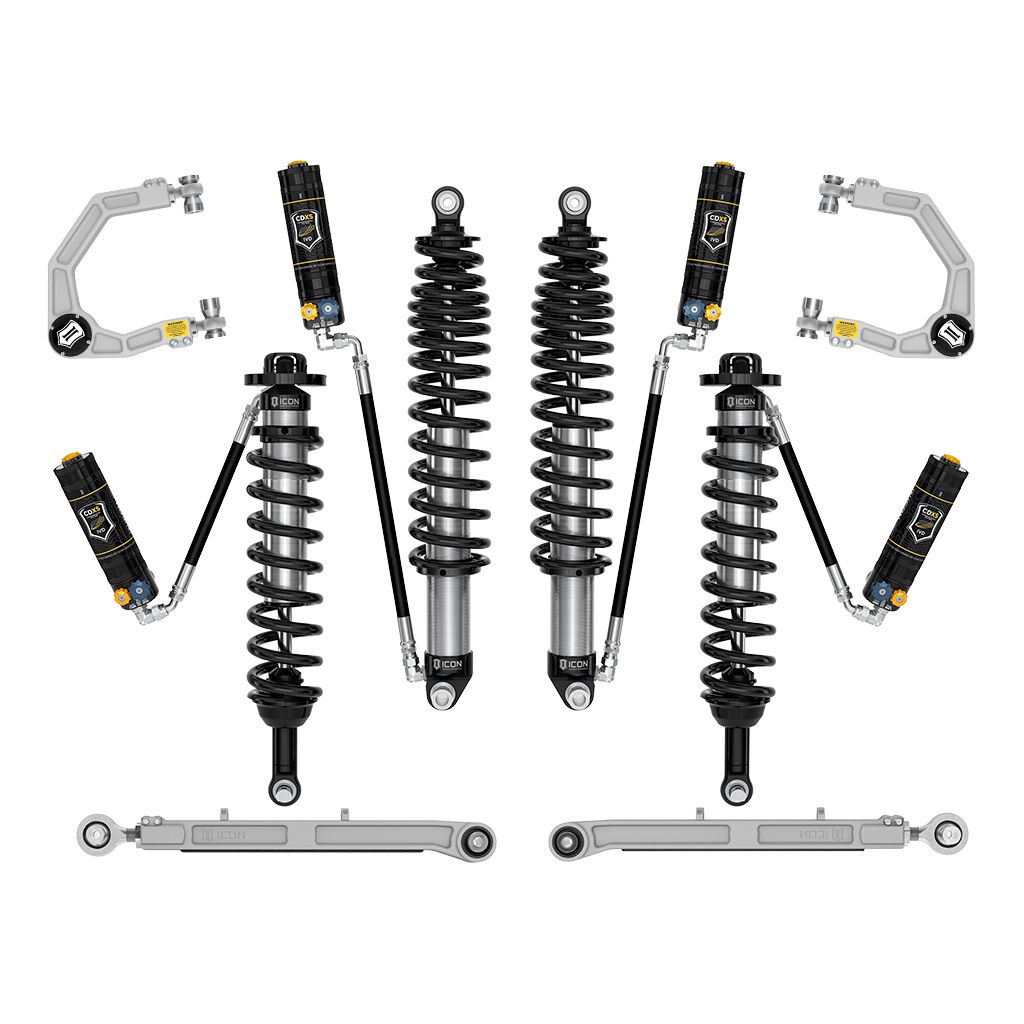 ICON 2021-2023 Ford Bronco, Non-Sasquatch, 3-4" Lift, Stage 6 Suspension System, CDXS, Billet