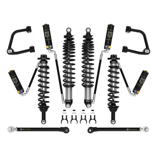 ICON 2021-2023 Ford Bronco, Non-Sasquatch, 3-4" Lift, Stage 6 Suspension System, CDXS, Tubular, Heavy Rate Rear Spring