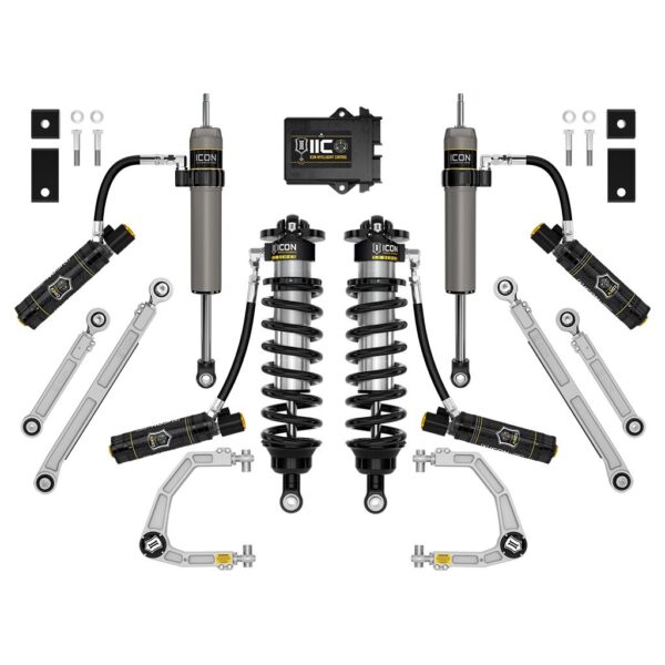 ICON 2022-2025 Toyota Tundra, 1.25-3.25" Lift, Stage 4, 3.0 Suspension System, Billet