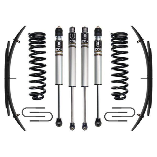 ICON 2008-2010 Ford F-250/F-350 Super Duty 4WD Diesel, 2.5" Lift, Stage 1 Suspension System w/ Expansion Packs