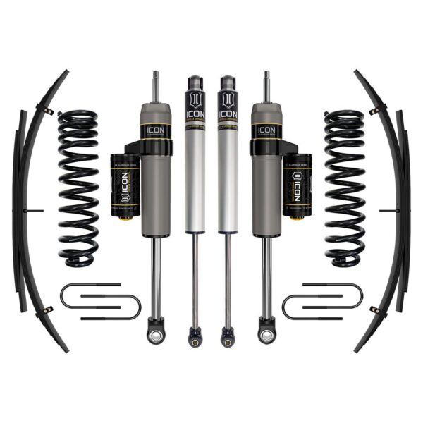 ICON 2008-2010 Ford F-250/F-350 Super Duty 4WD Diesel, 2.5" Lift, Stage 2 Suspension System w/ Expansion Packs