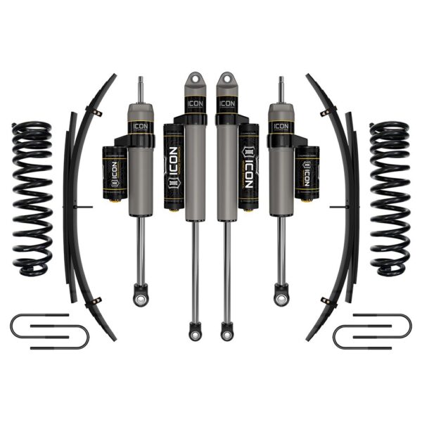 ICON 2008-2010 Ford F-250/F-350 Super Duty 4WD Diesel, 2.5" Lift, Stage 3 Suspension System w/ Expansion Packs