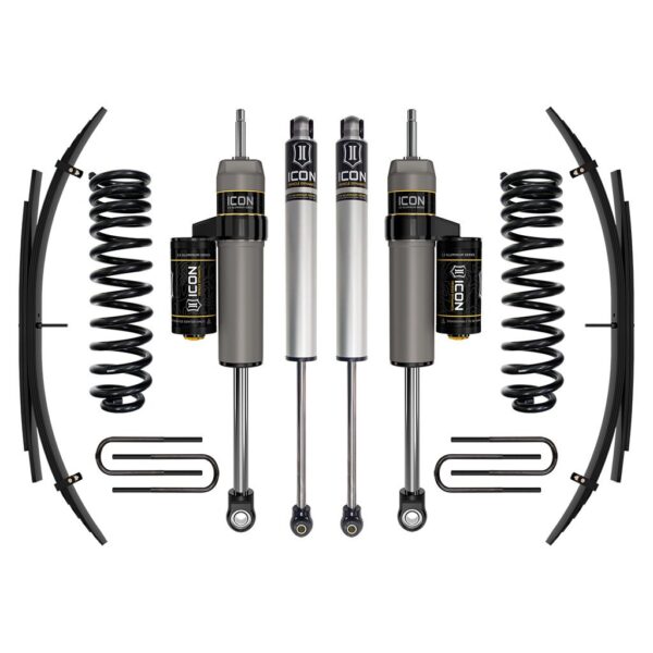 ICON 2011-2016 Ford F-250/F-350 Super Duty 4WD Diesel, 2.5" Lift, Stage 2 Suspension System w/ Expansion Packs