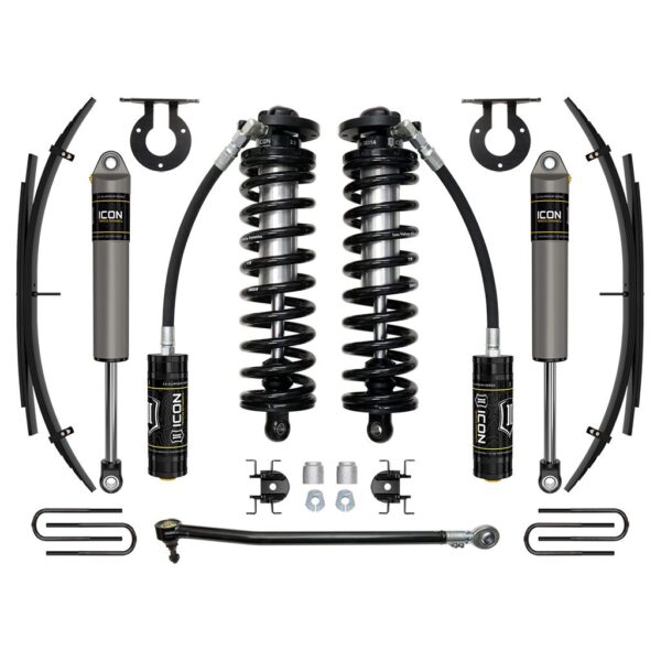 ICON 2017-2023 Ford F-250/F-350 Super Duty 4WD, 2.5-3" Lift, Stage 2 Coilover System w/ Expansion Packs