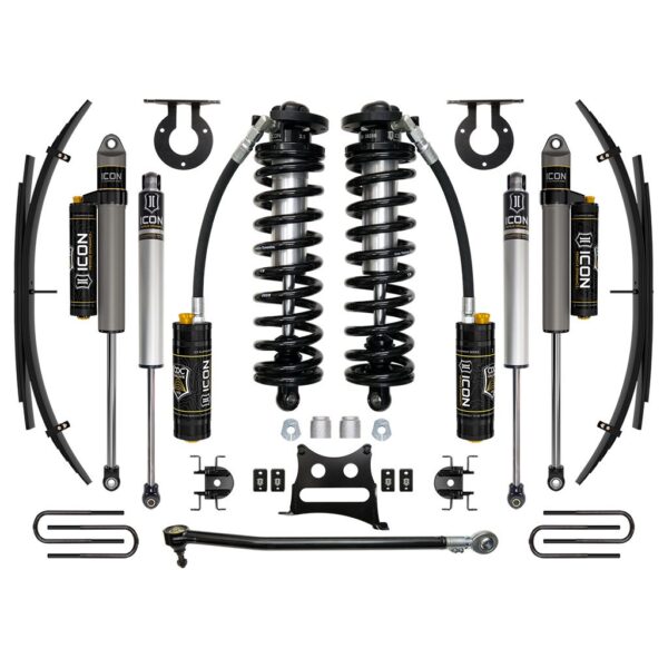 ICON 17-22 Ford F250/F350, 2.5-3" Lift, Stage 4 Coilover System w/ Leaf Springs
