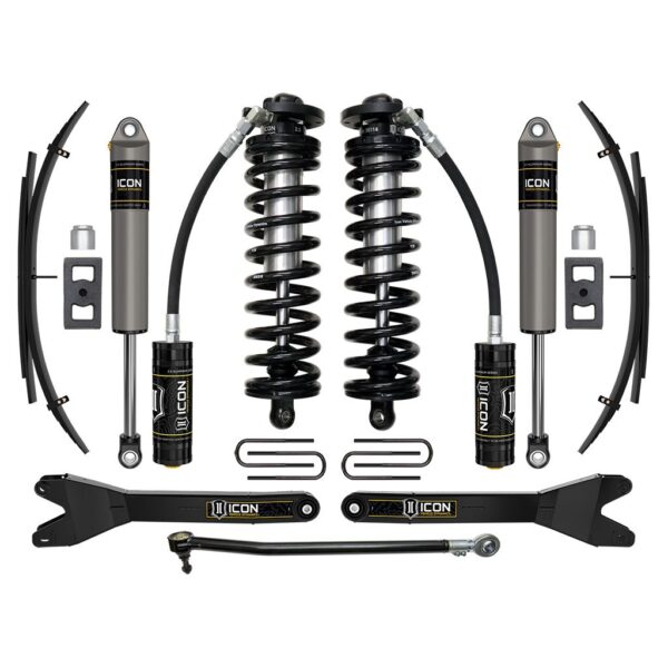 ICON 2023 Ford F-250/F-350 Super Duty 4WD, 2.5-3" Lift, Stage 2 Coilover Conversion System w/ Radius Arms & Expansion Packs