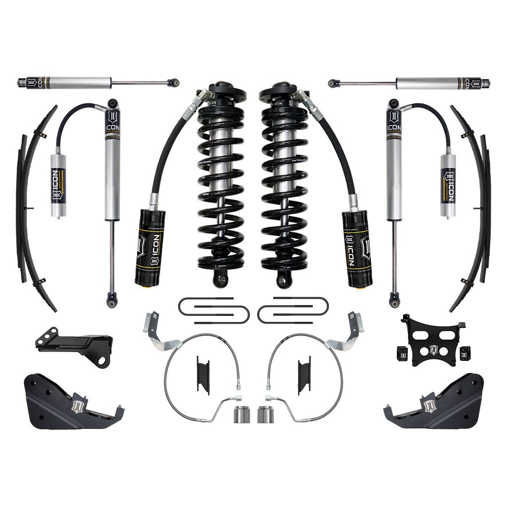 ICON 2023 Ford F-250/F-350 Super Duty 4WD, 4-5.5" Lift, Stage 2 Coilover Conversion System w/ Expansion Packs