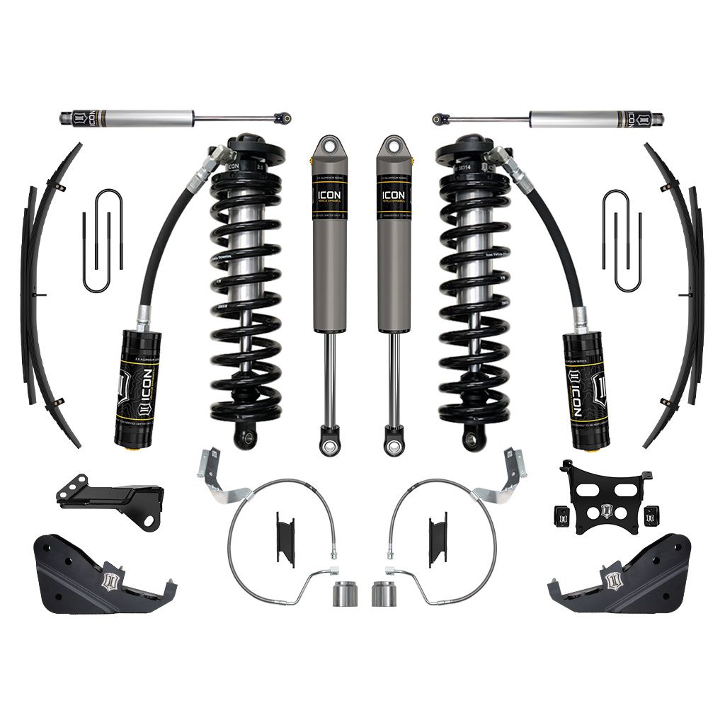 ICON 2023 Ford F-250/F-350 Super Duty 4WD, 4-5.5" Lift, Stage 3 Coilover Conversion System w/ Expansion Packs