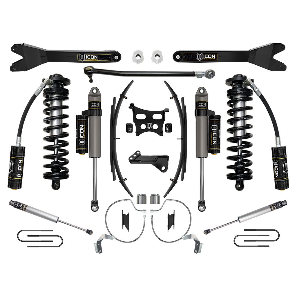 ICON 2023 Ford F-250/F-350 Super Duty 4WD, 4-5.5" Lift, Stage 4 Coilover Conversion System w/ Radius Arms & Expansion Packs