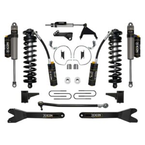 ICON 2023 Ford F-250/F-350 Super Duty 4WD, 4-5.5" Lift, Stage 5 Coilover Conversion System w/ Radius Arms