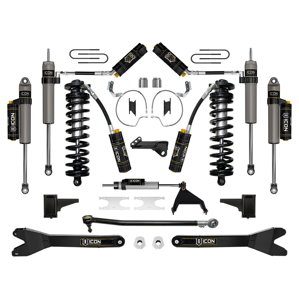 ICON 2023-2024 Ford F-250/F-350 Super Duty 4WD, 4-5.5" Lift, Stage 7 Coilover Conversion System w/ Radius Arms