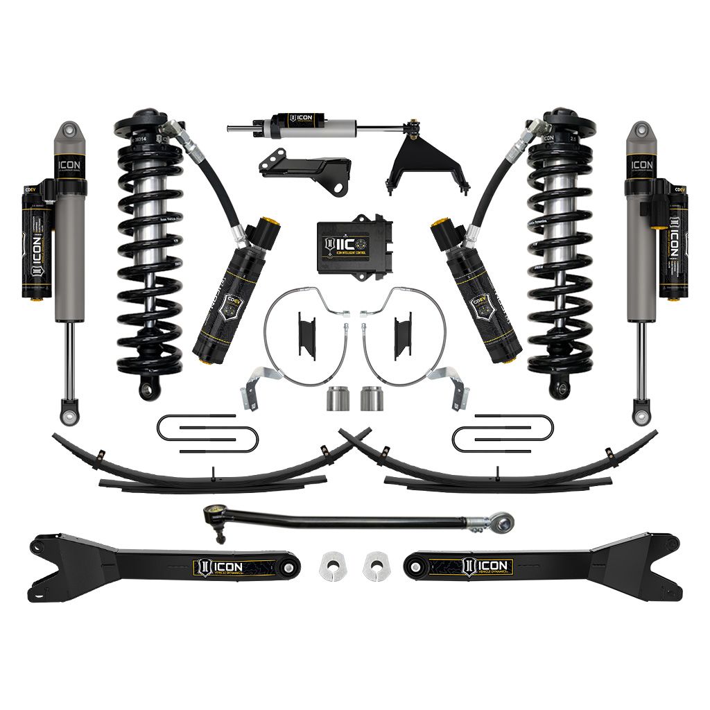 ICON 2023 Ford F-250/F-350 Super Duty 4WD, 4-5.5" Lift, Stage 8 Coilover Conversion System w/ Radius Arms & Expansion Packs