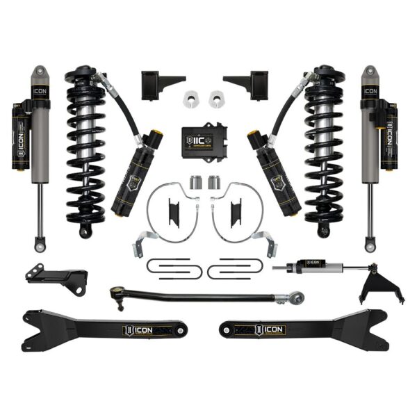 ICON 2023 Ford F-250/F-350 Super Duty 4WD, 4-5.5" Lift, Stage 8 Coilover Conversion System w/ Radius Arms
