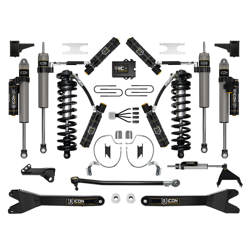 ICON 2023 Ford F-250/F-350 Super Duty 4WD, 4-5.5" Lift, Stage 9 Coilover Conversion System w/ Radius Arms