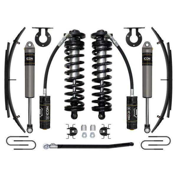 ICON 08-10 Ford F250/F350, 2.5-3" Lift, Stage 2 Coilover System w/ Leaf Springs