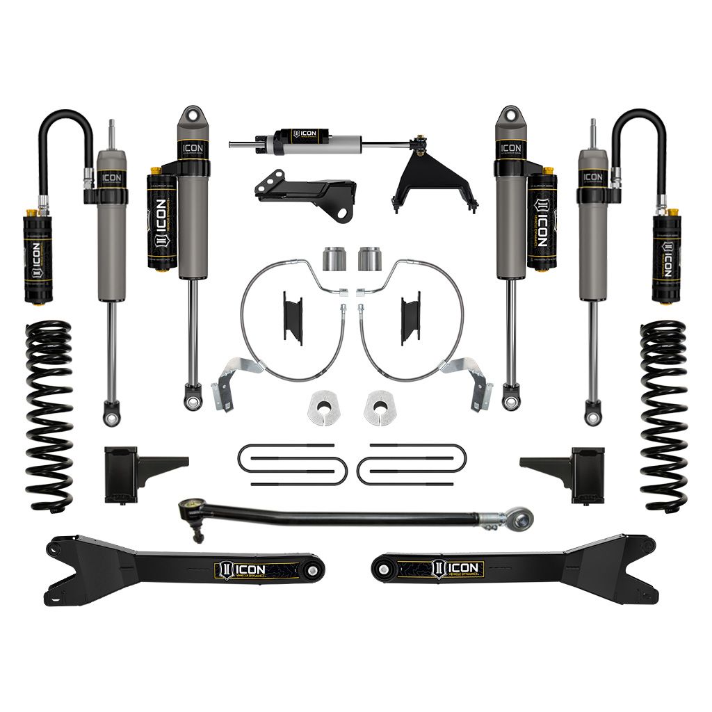 ICON 2023 Ford F-250/F-350 Super Duty 4WD Gas, 4.5" Lift, Stage 5 Suspension System w/ Radius Arms