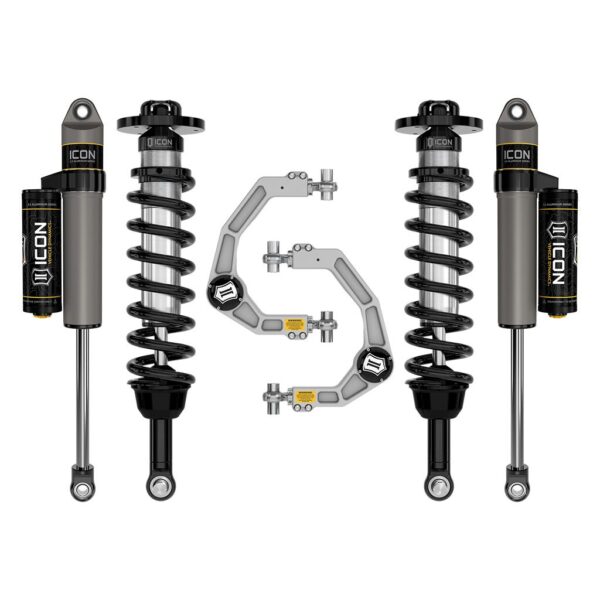 ICON 2021-2024 Ford F-150 4WD, 2.75-3.5" Lift, Stage 2 Suspension System, Billet