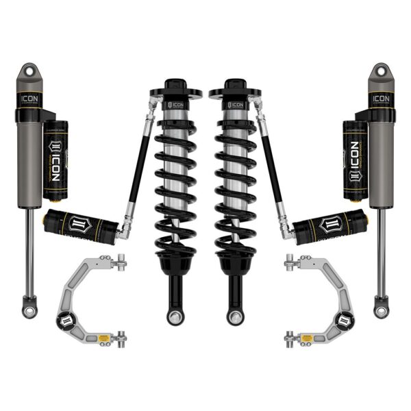 ICON 2021-2024 Ford F-150 4WD, 2.75-3.5" Lift, Stage 3 Suspension System, Billet