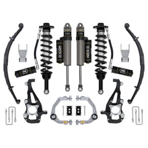 ICON 2021-2024 Ford F-150 4WD, 3.5-4.5" Lift, Stage 3 Suspension System, Billet, w/ Leaf Packs