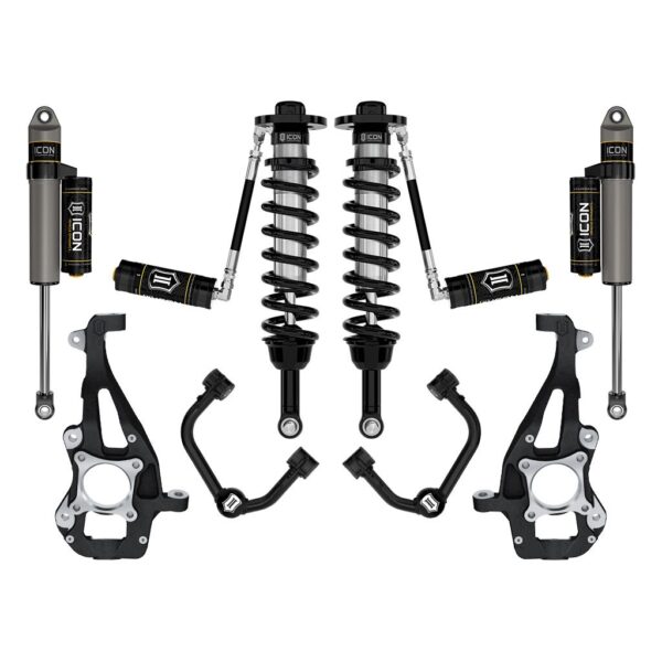 ICON 2021-2024 Ford F-150 4WD, 3.5-4.5" Lift, Stage 3 Suspension System, Tubular