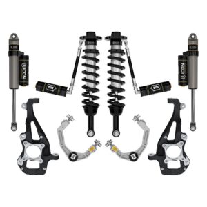 ICON 2021-2024 Ford F-150 4WD, 3.5-4.5" Lift, Stage 3 Suspension System, Billet