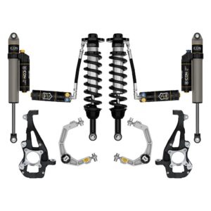 ICON 2021-2024 Ford F-150 4WD, 3.5-4.5" Lift, Stage 4 Suspension System, Billet, CDXS