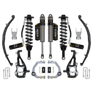 ICON 2021-2024 Ford F-150 4WD, 3.5-4.5" Lift, Stage 4 Suspension System, Billet, CDCV, w/ Leaf Packs