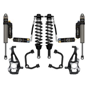 ICON 2021-2024 Ford F-150 4WD, 3.5-4.5" Lift, Stage 4 Suspension System, Tubular, CDXS