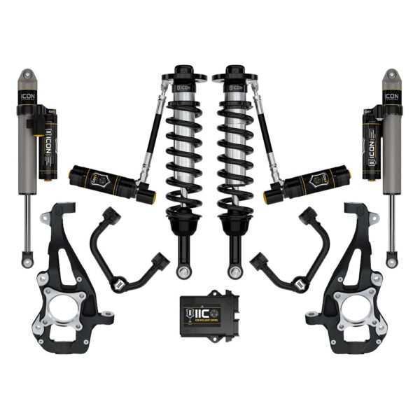 ICON 2021-2024 Ford F-150 4WD, 3.5-4.5" Lift, Stage 5 Suspension System, Tubular